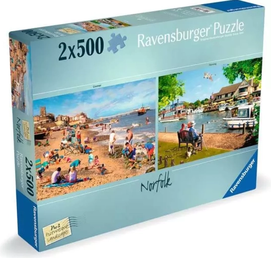 Puzzle Ravensburger Picturesque Landscapes n° 2 : Norfolk 2×500 pièces