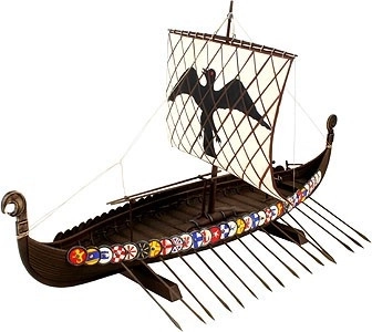 Maquette plastique de navire viking
