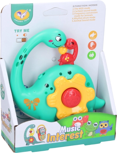 Dinosaure avec effets lumineux et sonores 12 cm - 1 pièce