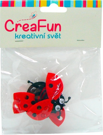 Coccinelles colorées pour enfants, lot de 4 pièces (5,8 × 4 cm)