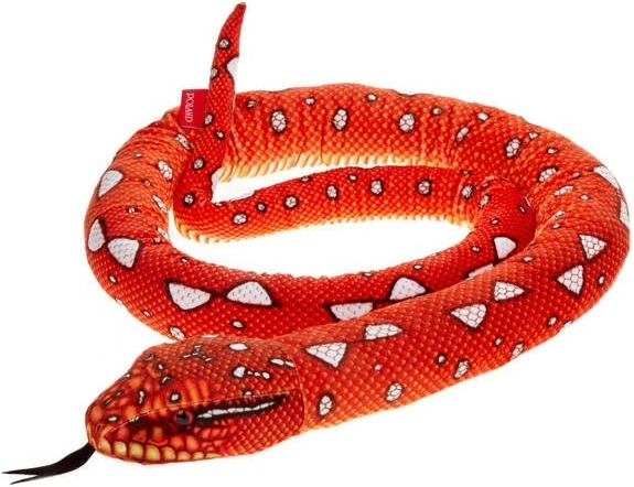 Mascotte serpent rouge 180 cm