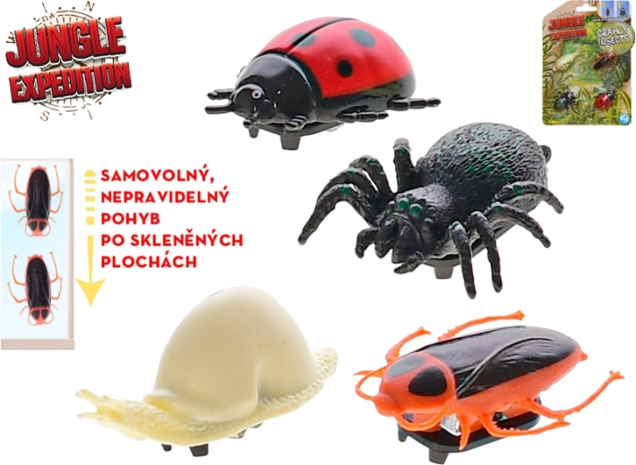 Jungle Expedition insectes collants 4 cm – lot de 4 pièces