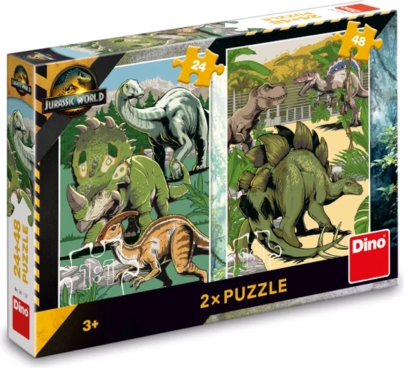 Jurassic World puzzles pour enfants 24 et 48 pièces