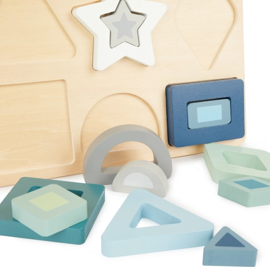 Puzzle à encastrer en bois – formes Bieco