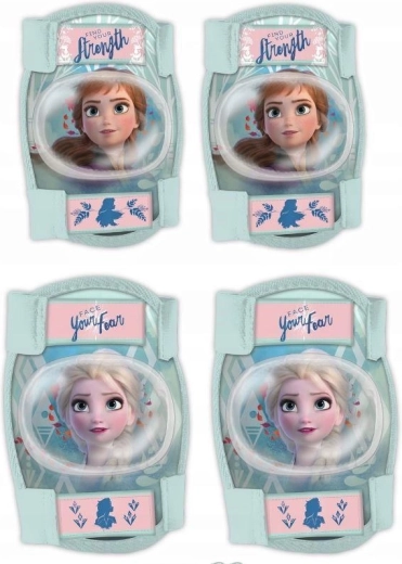 Ensemble de protections enfant pour genoux et coudes Disney Frozen (4 pcs)