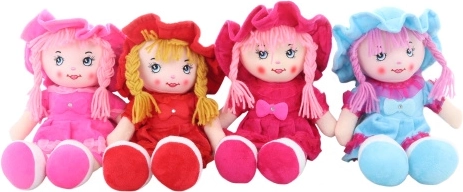 poupée en chiffon chantant en tchèque 35 cm