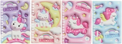 Carnet avec stylo licorne
