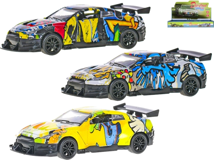 Modèle de voiture de sport en métal 1:36 à rétrofriction
