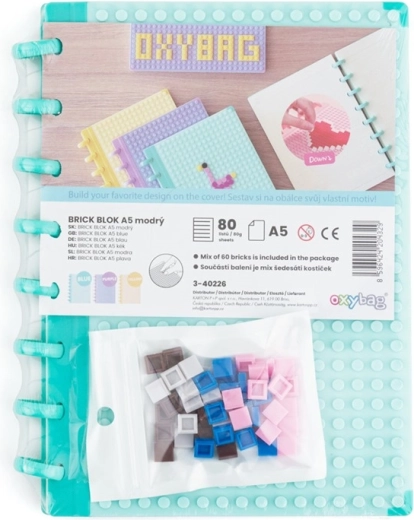 Carnet créatif A5 à picots – bleu