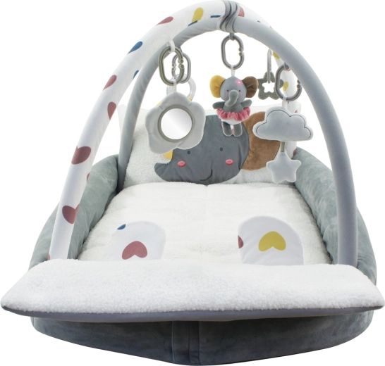 2Kids Toys tapis d’éveil avec arceau et bords relevés éléphant