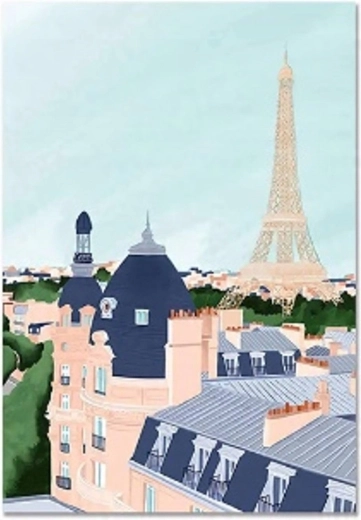 Norimpex Peinture par numéros Tour Eiffel 40 × 50 cm