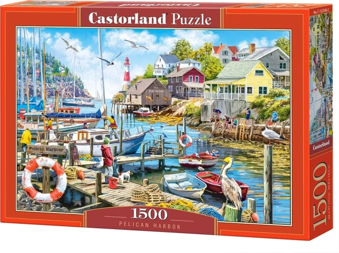 Puzzle Castorland Port avec pélican, 1500 pièces