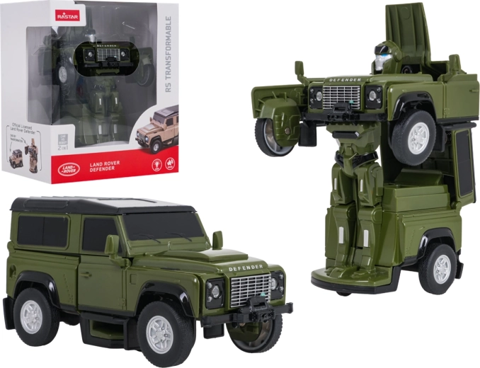 Modèle transformable Land Rover Defender 2-en-1 à l'échelle 1:32 RASTAR
