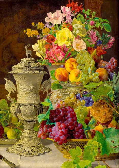 Puzzle Ferdinand Georg Waldmüller : Nature morte aux fruits 1000 pièces