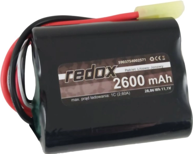 Batterie Li-Ion Redox ASG 2600 mAh 11,1 V mini Tamiya (assemblée) - 1 pièce