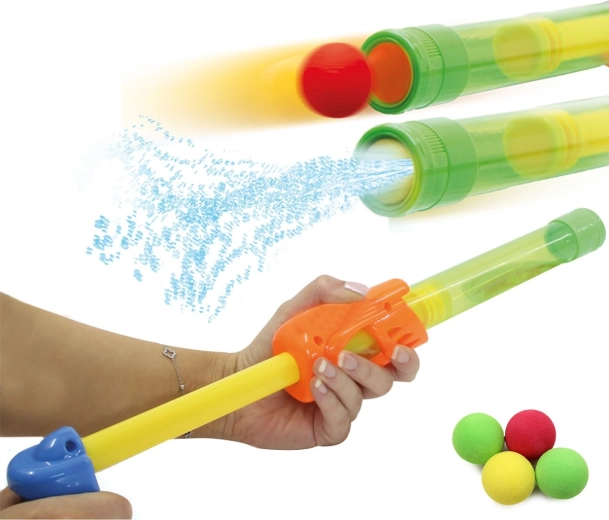 McFizz Mc Fizz pistolet 2-en-1 : pistolet à eau et lanceur de balles souples (vert)