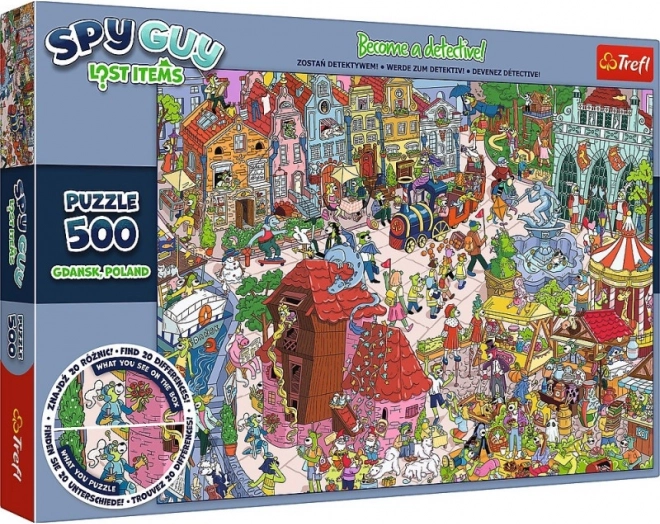 Puzzle 500 pièces Spy Guy Objets perdus Gdańsk