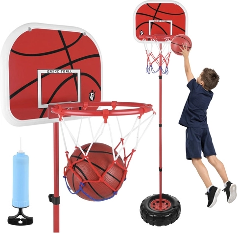 Panier de basket pour enfants à hauteur réglable 109–170 cm ISO TRADE