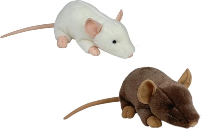 Rat en peluche 24 cm (2 couleurs)