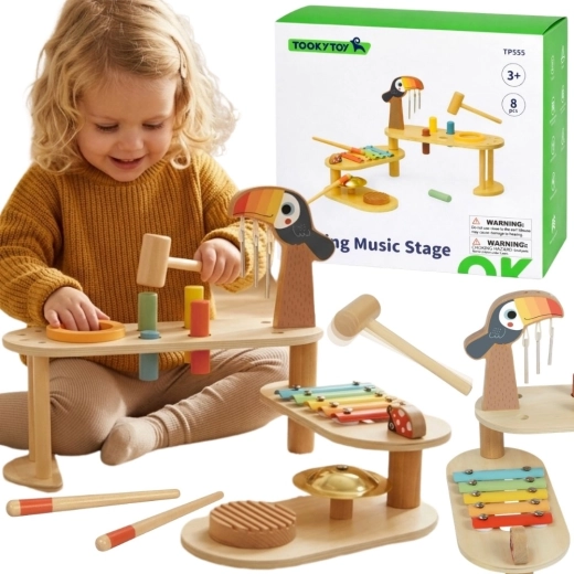 Tooky Toy table musicale éducative toucan