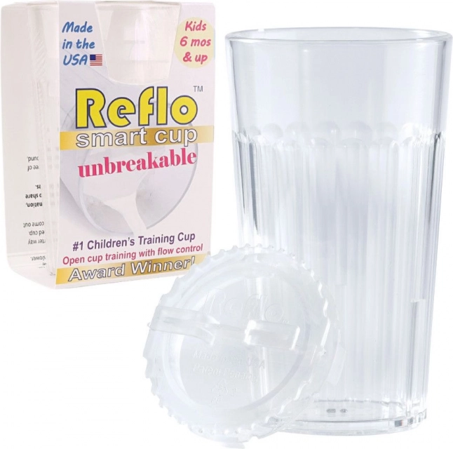 Reflo gobelet d’entraînement incassable pour enfants, transparent 170 ml