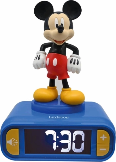 Réveil Lexibook Mickey Mouse avec figurine lumineuse