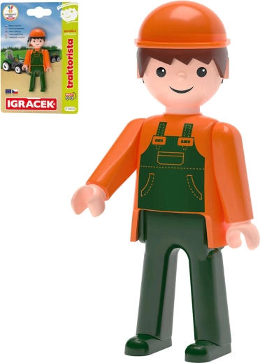 Efko Igráček MultiGO traktoriste figurine articulée sur carte - 1 pièce