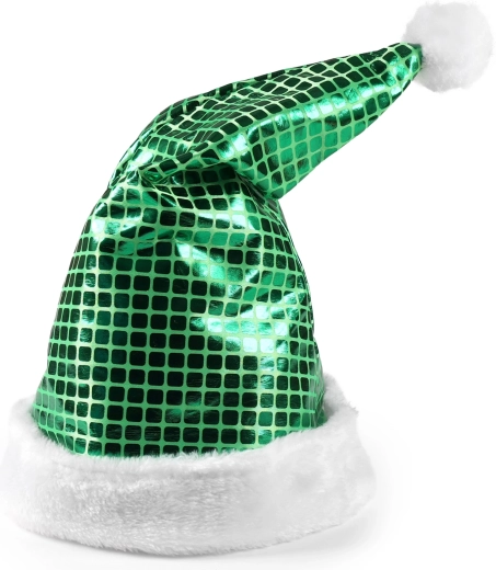 Bonnet de Noël vert 43 cm