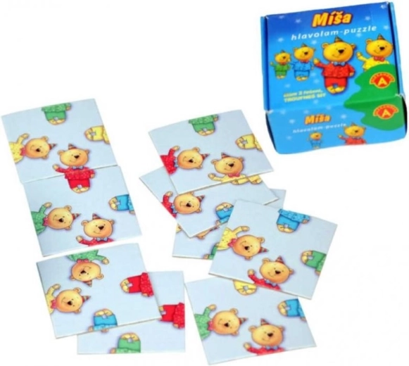 Puzzle casse-tête Míša – 9 cartes dans une boîte