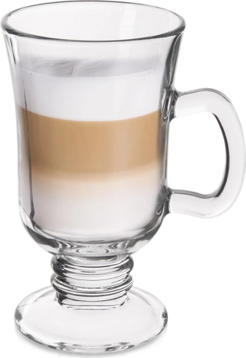 Verre à latte 250 ml avec pied et anse
