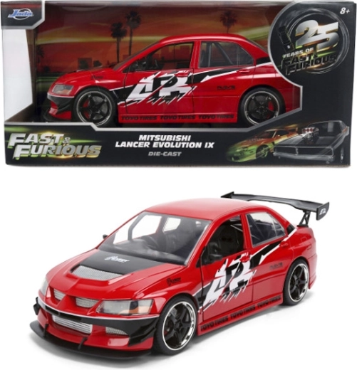 Jada Toys Fast & Furious Mitsubishi Lancer Evolution IX 2006 modèle en métal 1:24 - 1 pièce
