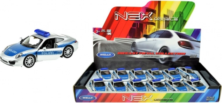 Modèle de police Porsche 911 Carrera S 12 cm – Welly