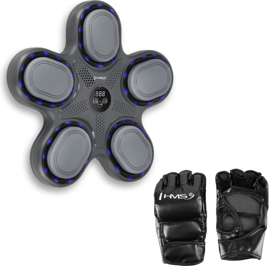 Cible de boxe électronique HMS TB11 avec LED et Bluetooth, gants inclus