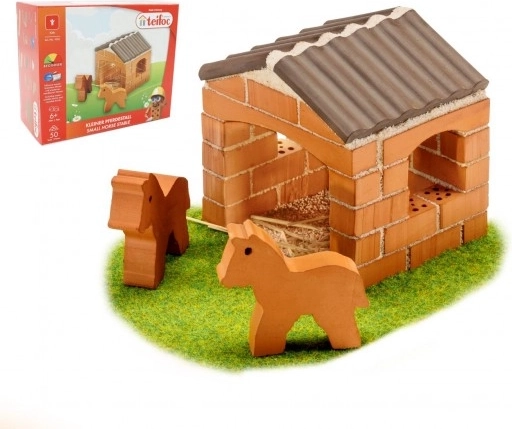 Kit de construction Teifoc Petite étable en boîte 18x15x8 cm
