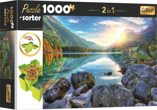 Puzzle avec trieur 2-en-1 Lac Hintersee, Allemagne 1000 pièces