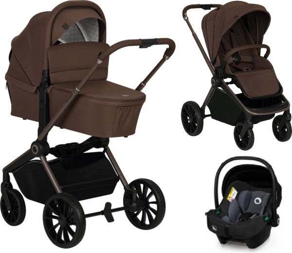 Poussette combinée Lionelo Mika Plus 3en1 Mocha Mousse
