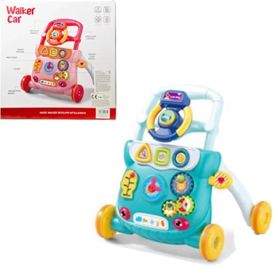 Trotteur interactif à pousser à piles pour tout-petit - 1 pièce