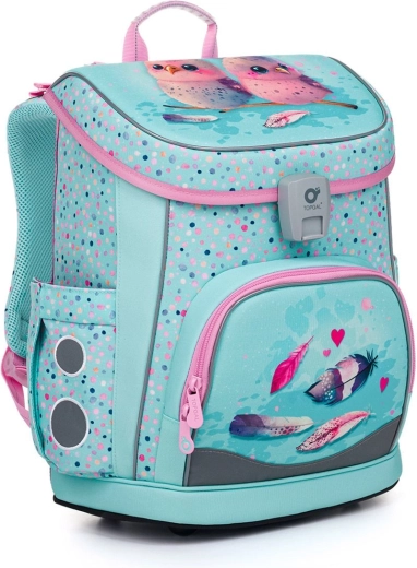 Cartable léger Topgal DIDI motif oiseaux