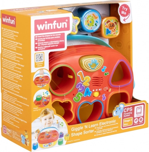 Trieur de formes joyeux avec musique et petite lumière