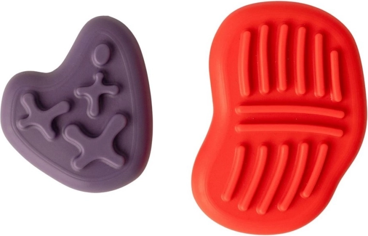 MOMS CARE Pierres sensorielles anti-stress Pink & Purple - 2 pièces