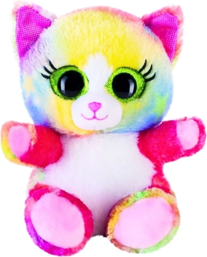 Peluche chat Lashy Colourfull 15 cm - 1 pièce