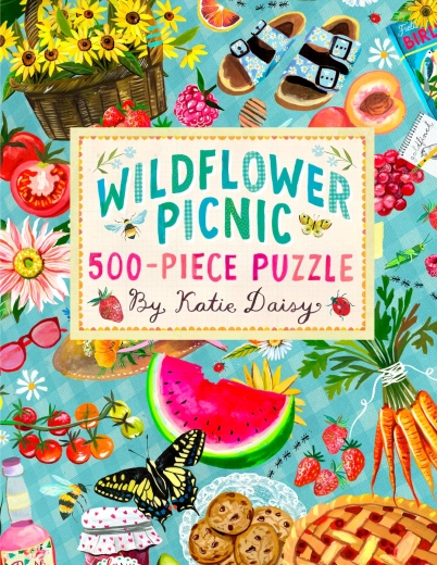 Puzzle Chronicle Books « Pique-nique avec fleurs des champs » – 500 pièces