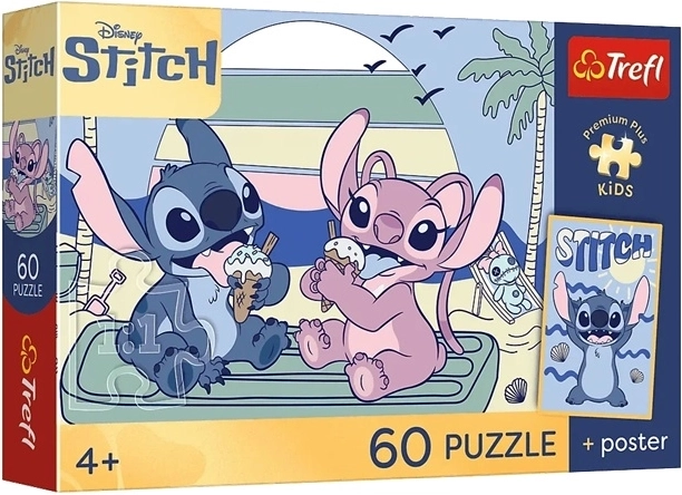Puzzle Premium Plus Kids Amusement avec Stitch 60 pièces