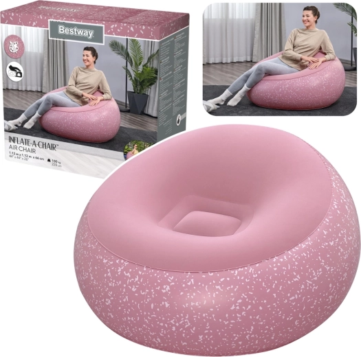 Fauteuil gonflable Bestway Inflate-A-Chair rose