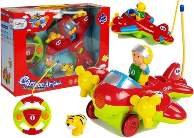 Avion musical télécommandé avec volant