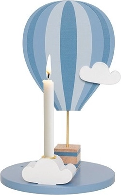 Jabadabado support de bougie ballon à air chaud bleu