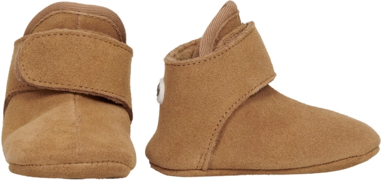 Chaussons en cuir Lodger Walker Basic cognac 3–6 mois