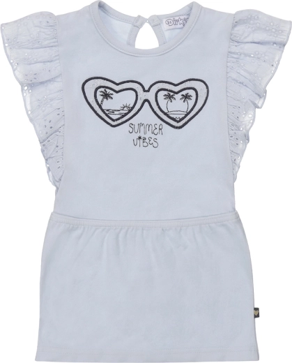 Robe Dirkje « summer vibes » bleu clair pour filles