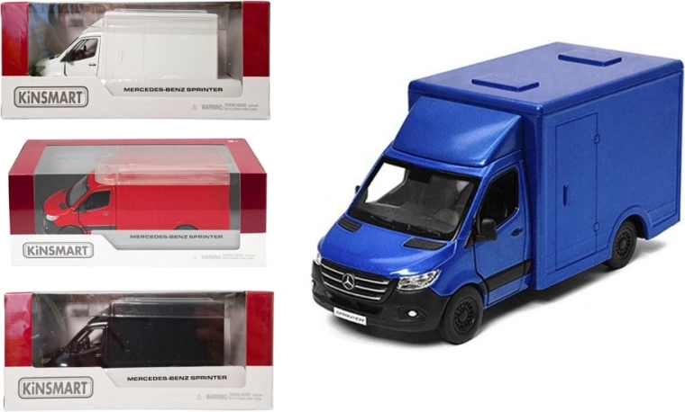 Modèle en métal Mercedes-Benz Sprinter 1:48 avec mécanisme pull back
