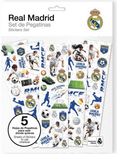 Autocollants REAL MADRID – lot de 92 pcs